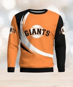 San Francisco Giants Simple Vintage 3D Sweater Christmas Gift For Fans