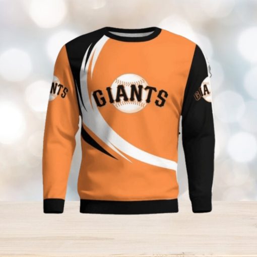 San Francisco Giants Simple Vintage 3D Sweater Christmas Gift For Fans