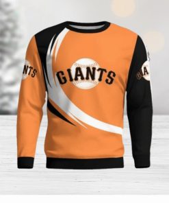 San Francisco Giants Simple Vintage 3D Sweater Christmas Gift For Fans