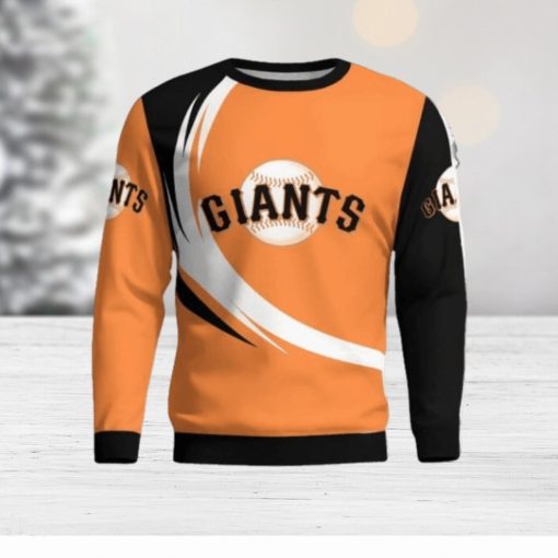 San Francisco Giants Simple Vintage 3D Sweater Christmas Gift For Fans