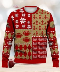 San Francisco Retro Football American Ugly Christmas Sweater For Men And Women