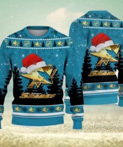 San Jose Sharks Santa Hat Pattern Ugly Christmas Sweater For Men And Women