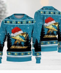 San Jose Sharks Santa Hat Pattern Ugly Christmas Sweater For Men And Women