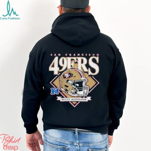 San francisco 49ers new era red bold helmet shirt