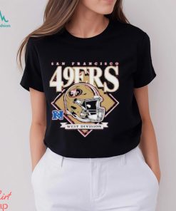 San francisco 49ers new era red bold helmet shirt