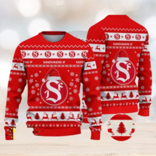 Sandvikens IF 3D Ugly Christmas Sweater For Men And Women Sport Fans