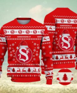 Sandvikens IF 3D Ugly Christmas Sweater For Men And Women Sport Fans