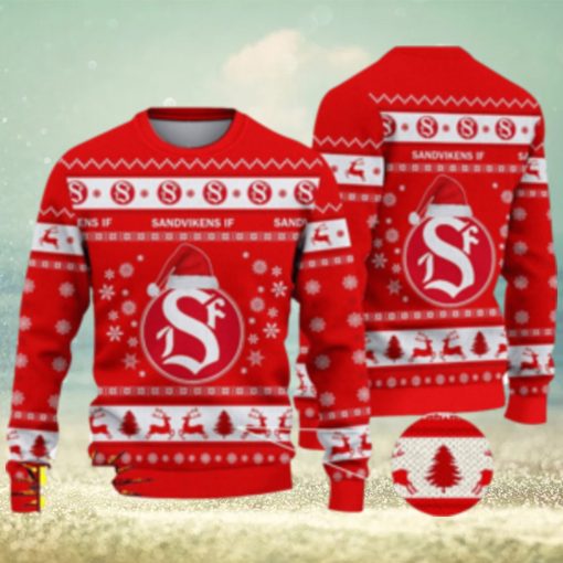 Sandvikens IF 3D Ugly Christmas Sweater For Men And Women Sport Fans