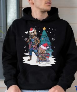 Santa Baby Groot And Rocket Christmas Shirt