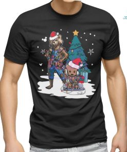 Santa Baby Groot And Rocket Christmas Shirt