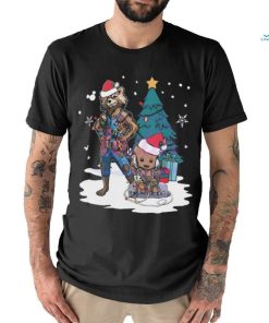 Santa Baby Groot And Rocket Christmas Shirt