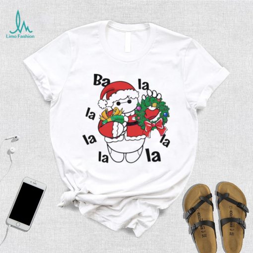 Santa Baymax La La La Christmas Wreath Shirt