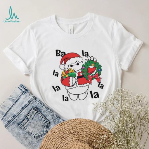 Santa Baymax La La La Christmas Wreath Shirt