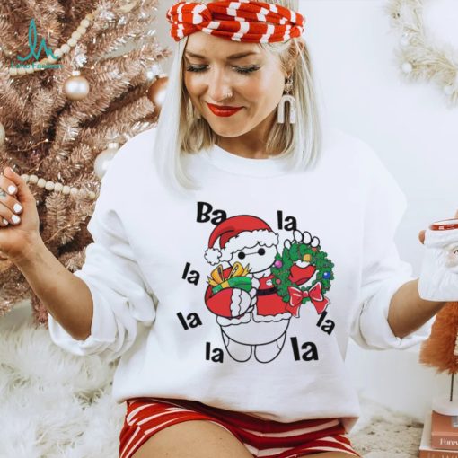 Santa Baymax La La La Christmas Wreath Shirt