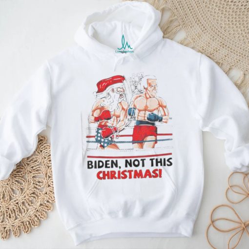 Santa Boxing Biden Not This Christmas shirt