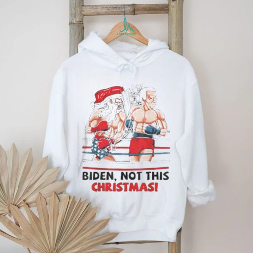 Santa Boxing Biden Not This Christmas shirt