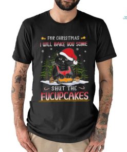 Santa Cat Baking Shut Fucupcakes Shirt