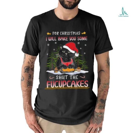 Santa Cat Baking Shut Fucupcakes Shirt