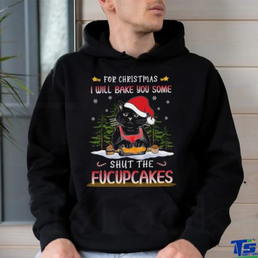 Santa Cat Baking Shut Fucupcakes Shirt