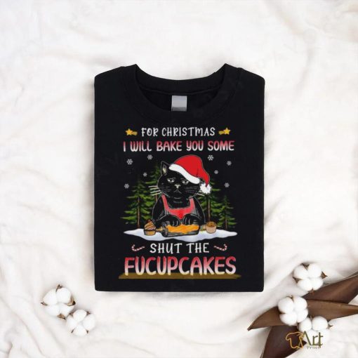 Santa Cat Baking Shut Fucupcakes Shirt