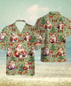 Santa Claus Beer Hawaiian Shirt, Santa Drinking Hawaii Shirts