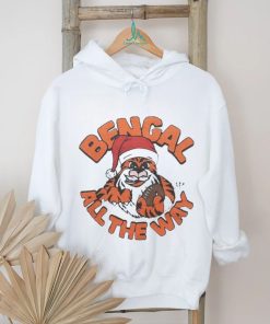 Santa Claus Cincinnati Bengals Bengal All The Way Christmas shirt, hoodie, sweater, long sleeve and tank top Santa Claus Cincinnati Bengals Bengal All The Way Christmas shirt