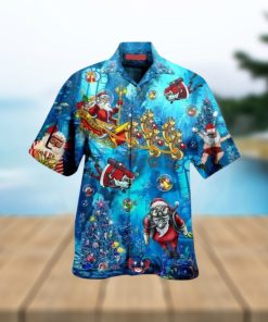 Santa Claus Explore The Sea Christmas Hawaii Shirt