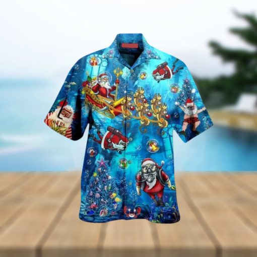 Santa Claus Explore The Sea Christmas Hawaii Shirt