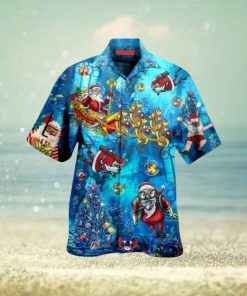 Santa Claus Explore The Sea Christmas Hawaii Shirt