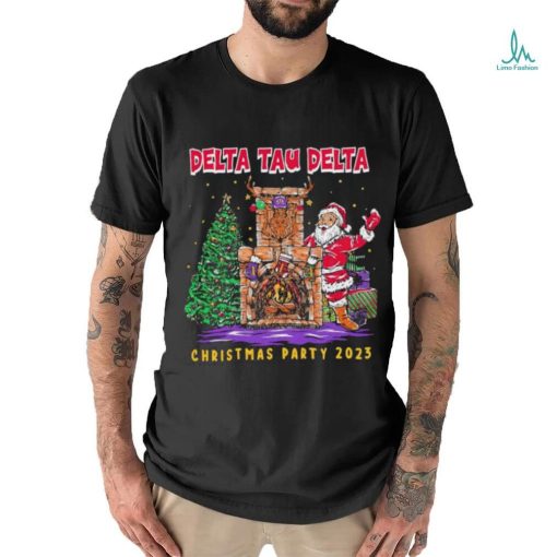 Santa Claus Fireplace Delta Tau Delta Christmas Party 2023 shirt