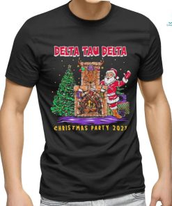 Santa Claus Fireplace Delta Tau Delta Christmas Party 2023 shirt