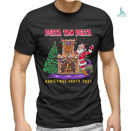 Santa Claus Fireplace Delta Tau Delta Christmas Party 2023 shirt