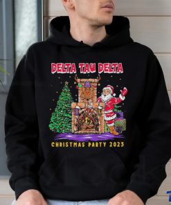 Santa Claus Fireplace Delta Tau Delta Christmas Party 2023 shirt