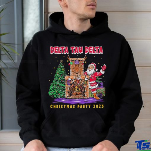 Santa Claus Fireplace Delta Tau Delta Christmas Party 2023 shirt
