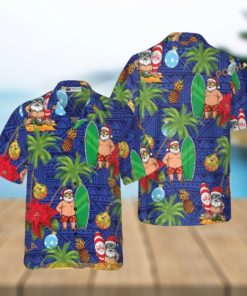 Santa Claus Hawaiian Celebration Shirt, Santa Hawaiian Shirt