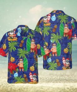 Santa Claus Hawaiian Celebration Shirt, Santa Hawaiian Shirt