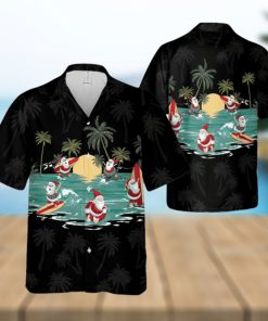 Santa Claus Hawaiian Shirt Christmas Aloha Hawaiian Shirt