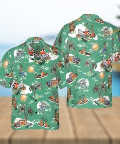 Santa Claus Hawaiian Shirt, Mens Christmas Hawaiian Shirt