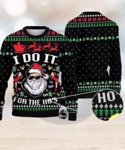 Santa Claus I Do It For The Hos Christmas Ugly SweaterSweater For Everyone