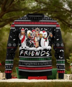 Ugly christmas sweater on sale jesus and santa