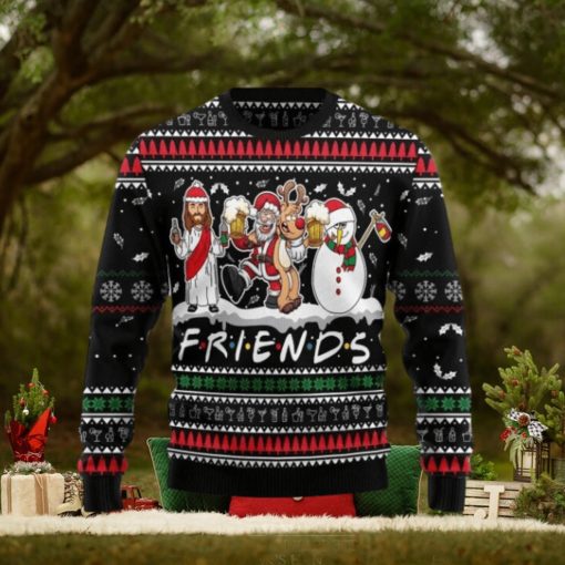 Santa Claus Jesus Friend of Ugly Christmas Sweater