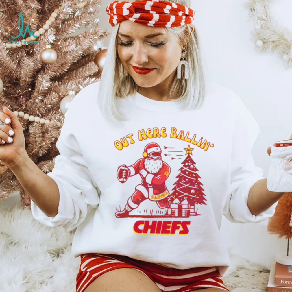 Santa Claus Out Here Balling Chief Shirt Santa Claus Out Here Balling Chief Shirt
