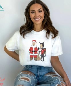 Santa Claus and Krampus Christmas is cool shirt