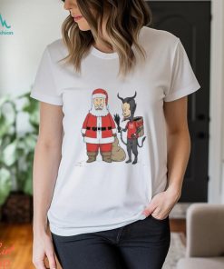 Santa Claus and Krampus Christmas is cool shirt