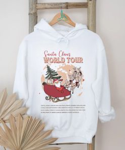 Santa Claus world tour Christmas tree shirt