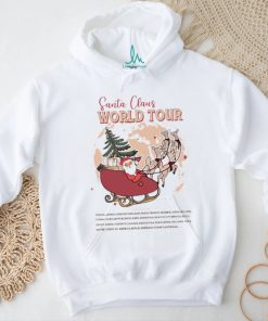 Santa Claus world tour Christmas tree shirt