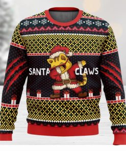 Santa Claws Ugly Christmas Sweater 3D All Over Printed Christmas Sweater