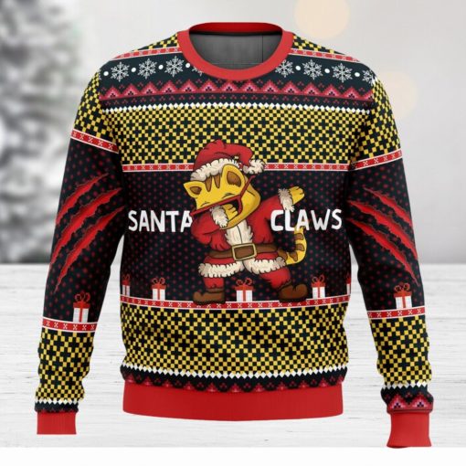 Santa Claws Ugly Christmas Sweater 3D All Over Printed Christmas Sweater