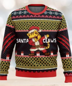 Santa Claws Ugly Christmas Sweater 3D All Over Printed Christmas Sweater