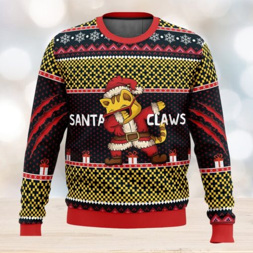 Santa Claws Ugly Christmas Sweater 3D All Over Printed Christmas Sweater